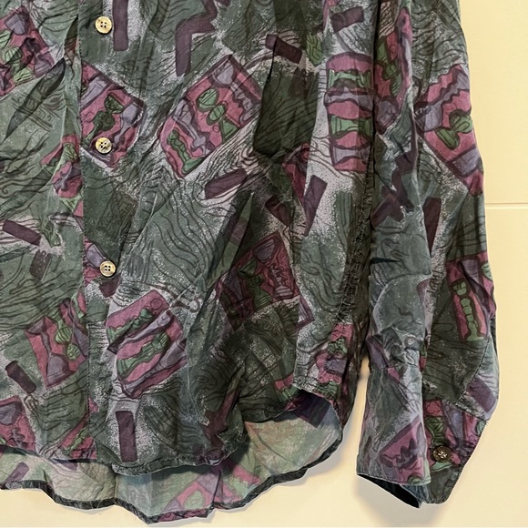 Pasha | Vintage Silk Button Up Shirt - Picture 5 of 13